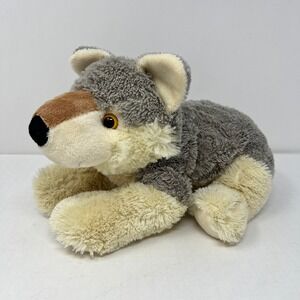 Wild Republic Gray Wolf Plush 12 Inch Floppy 2014 Stuffed Animal Wildlife Toy